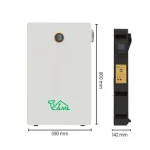 CAML 10.24 kWh (200Ah, 51.2V) LiFePO4 Battery – Wall Mount